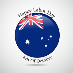 Obraz na płótnie Canvas Australia Labor Day background