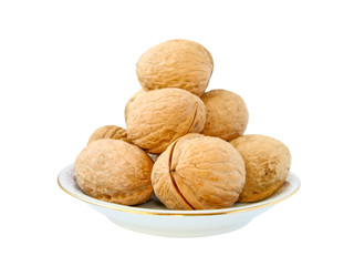 walnuts on a plate