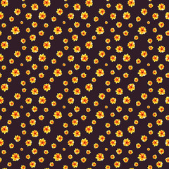 Lovely floral seamless pattern illustration of yellow flower