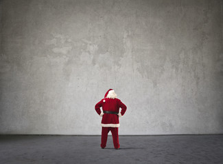 Obraz na płótnie Canvas Standing Santa Claus