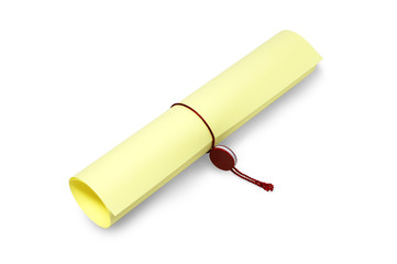 diploma scroll