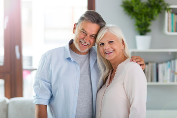 Senior couple at home
