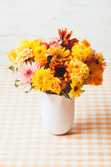 Autumn yeloow flowers