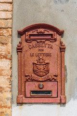 old mailbox on the wall