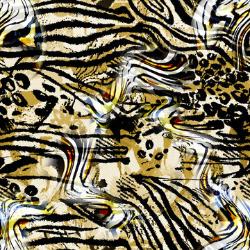 leopard skin seamless background