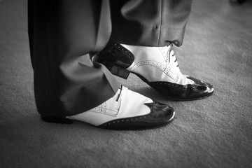 Male dancer dancing shoes