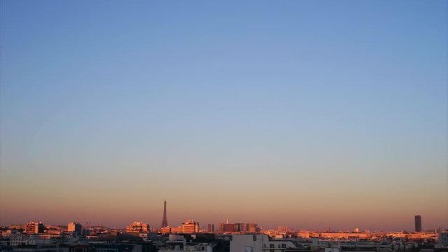 paris lumi&egrave;res du soir