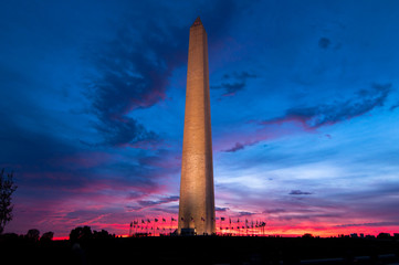 Washtington Monument Sunset