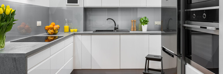 White modern kitchen