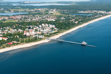 Luftaufnahme von Heringsdorf auf der Insel Usedom