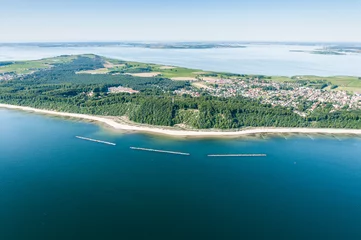 Fotobehang Luftaufnahme vom Streckelsberg in Koserow auf der Insel Usedom © UsedomCards.de