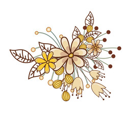 Bunch of Fresh Flowers Vector