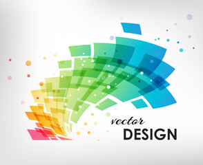 Colorful design element on white background