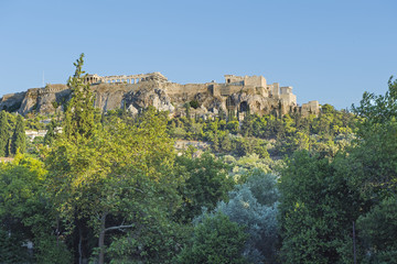 Fototapeta na wymiar Akropolishügel in Athen, Griechenland