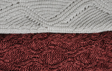 Woolen knitting background