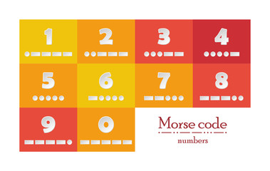 Numbers in morse code © provideant