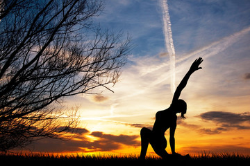 Fototapeta premium body balance girl