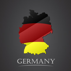 Obraz premium Map of germany. vector illustration