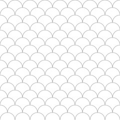 Seamless Pattern Moroccan, fish scale tile