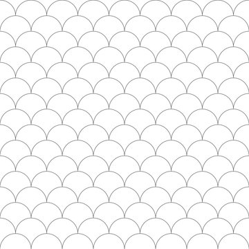 Seamless Pattern Moroccan, fish scale tile