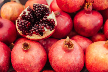 Pile of a pomegranate