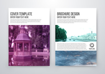 brochure design template vector flyer