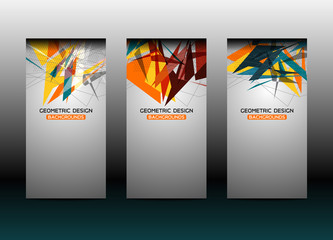 Business Geometric Banners Backgrounds Design, vector illustration
