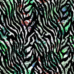 Zebra skin seamless background