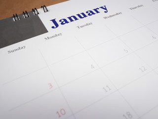 January on calendar page 2