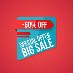 Sale vector, special offer