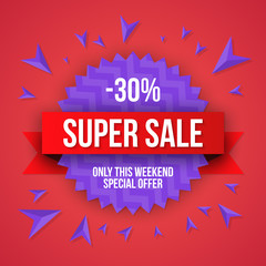 Sale vector, special offer