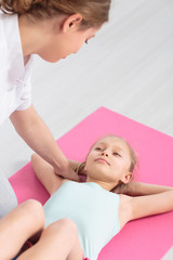Obraz na płótnie Canvas Professional children physiotherapy