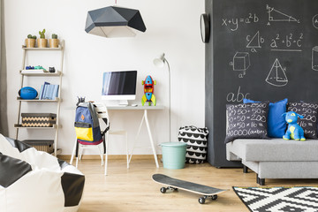 Multifunctional home space for a child