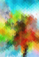 Obraz premium Abstract color grid triangle geometric background