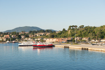 Fototapeta na wymiar Hafen Korfu