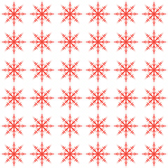 Seamless New year pattern. Snowflakes in vector.
