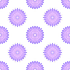 Bright flowers on a white background. Seamless pattern. eps10.