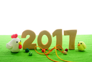 2017年酉年　正月イメージ　年賀状素材 © kumashacho