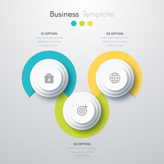 infographics three options