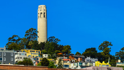 Coit Tower, San Francisco, CA. It was added to the National Register of Historic Places in 2008.