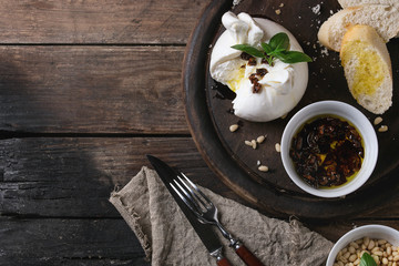 Italian cheese burrata