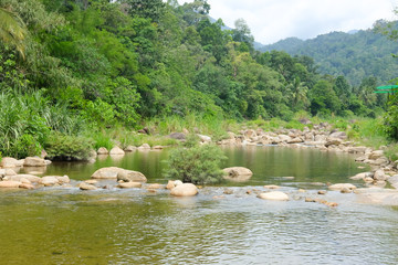 Flow water at Ban Khiri Wong village