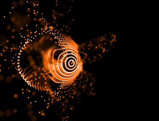 fire abstact orange background . Explosion color 3Dillustration
