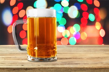 Beer glass.