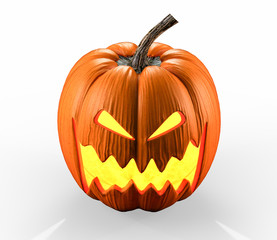 Halloween pumpkin 3d rendering