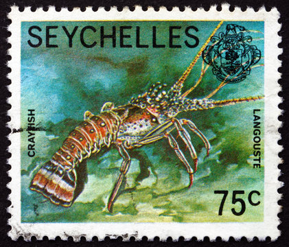 Postage stamp Seychelles 1978 Crayfish