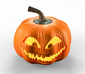 Halloween pumpkin 3d rendering