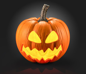 Halloween pumpkin 3d rendering