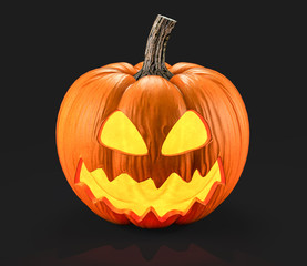 Halloween pumpkin 3d rendering