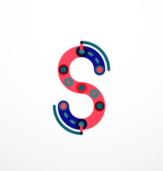 Line letter design